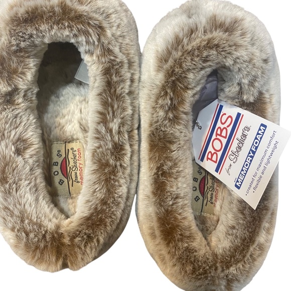 Sketchers BOBS Relaxed Fit Memory Foam Brown Chestnut Womens Sz 8 Slipper Comfy - Picture 14 of 14